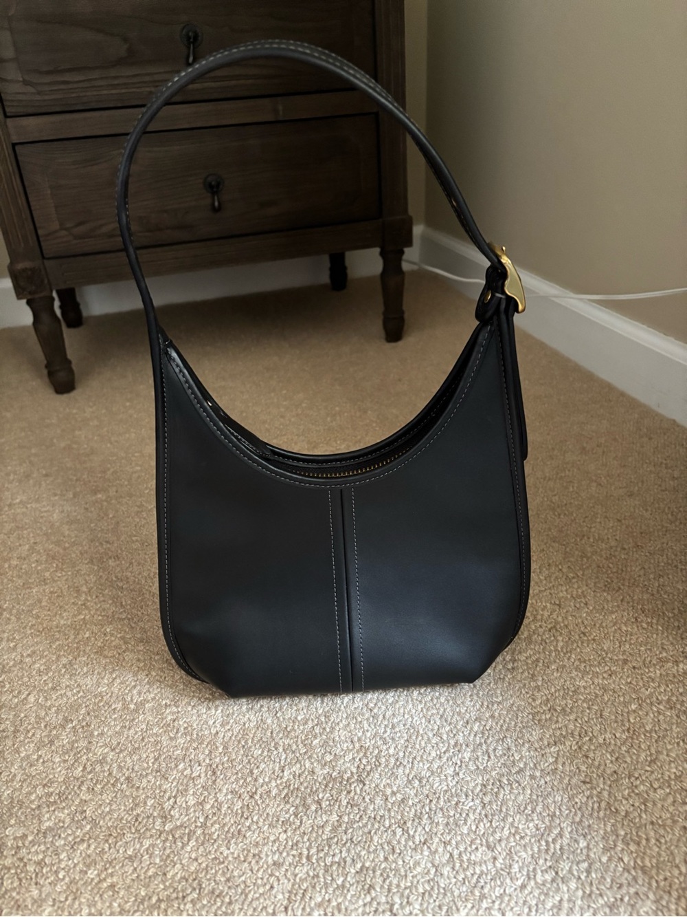 Coach Black Leather Shoulder Hobo - Picture 2 of 12